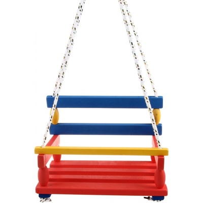 Kobelár houpačka dřevěná barevná