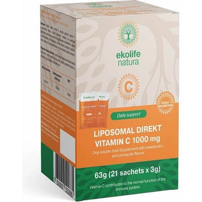 Ekolife Natura Liposomal Direkt C 1000 mg 21 sachets ananás