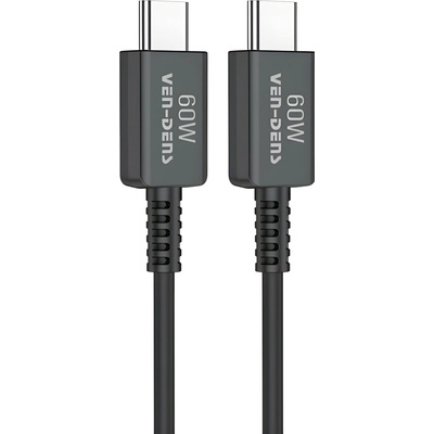 Ven-Dens KP34840 Datový a Nabíjecí Kabel (USB Type-C na USB Type-C) 1,8m černý