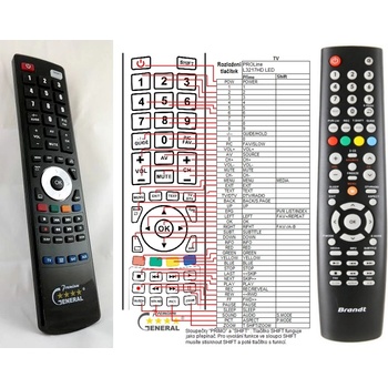 GENERAL BRANDT B2917HD - съвместимо дистанционно управление на марката General (B2917HD)