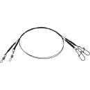 Effzett Coated Core7 Spin Leader Čierna S 11kg 30cm