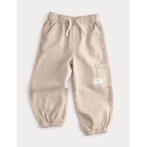 Marks & Spencer Карго дънки в свободен стил (2-8 години) Marks & Spencer кремава Marks & Spencer | Bezhov | Момчешки | 3-4 години