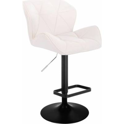 LuxuryForm Design Milano Velur na čiernom tanieri biela