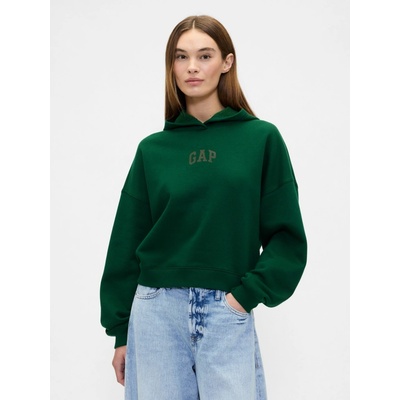 GAP Crop mikina s logom zelená