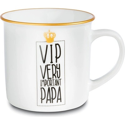 Nici VIP velmi důležitý otec bílý s metalickými vzory 400 ml