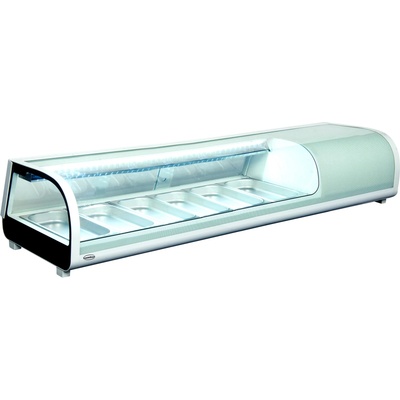 COMBISTEEL Vitrína na sushi - objem 62L