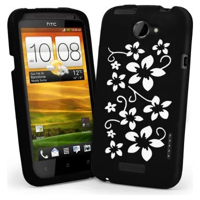 HTC One X Flora Силиконов Калъф + Протектор