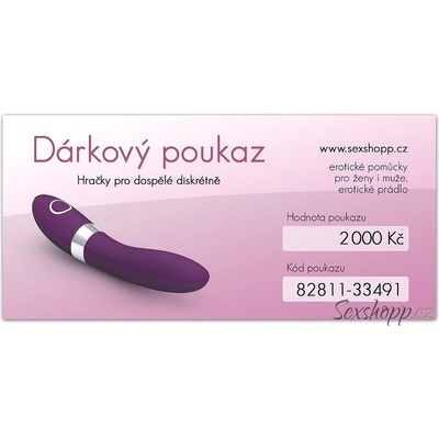 Dárkový poukaz v hodnotě 2000 Kč