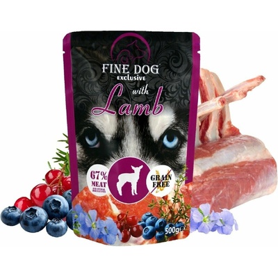 Fine Dog XXL s jehněčím 10 × 500 g
