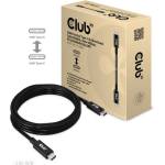 Club 3D Кабел Club 3D - CAC-1578 (USB4 USB-C Gen 3x2, двупосочен, 8K60Hz, 40Gbps, 240W PD, EPR, M/M, 2 m) (CAC-1578)