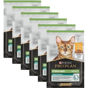 PRO PLAN PURINA PRO PLAN CAT STERILISED MAINTENANCE пакетче Пиле 6 x 85 г