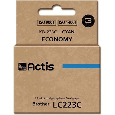 Compatible KB-223C ink (replacement for Brother LC223C; Standard; 10 ml; cyan) (KB-223C)