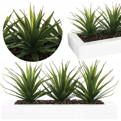 Atmosphera Umělá rostlina Aloe Vera v květináči, 31 x 16 x 17 cm