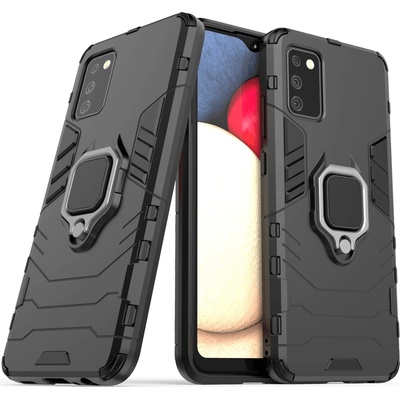 HQWear Кейс Ring Armor Tough Hybrid с магнитен държач за Samsung Galaxy A03s (166.5), черен (9145576245118)