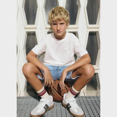 MAYORAL Тениска къс ръкав Сметана с джоб за момче Mayoral