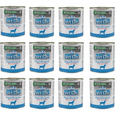 Vet Life Adult Hypoallergenic Duck & Potato 12 x 300 g