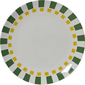 Kitchen goods ЧИНИЯ ПОРЦЕЛАН 874464 Ø26.9х2.7см БЯЛА С РАЙЕ (874464)