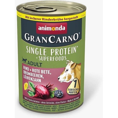 Animonda Gran Carno Superfoods Adult hovädzie čv. repa černice púpava 400 g
