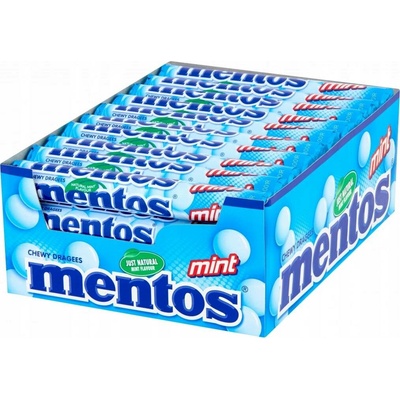 Mentos Mint žuvacie mätové cukríky kartón 40 x 38 g