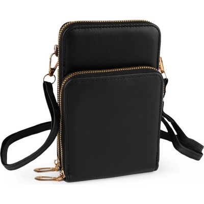 Prima-obchod Peněženka s kapsou na mobil přes rameno crossbody 5 černá