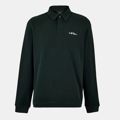 PS Paul Smith Блуза с яка PS Paul Smith Men's Embroidered Long-Sleeve Rugby Polo Shirt - Green 38