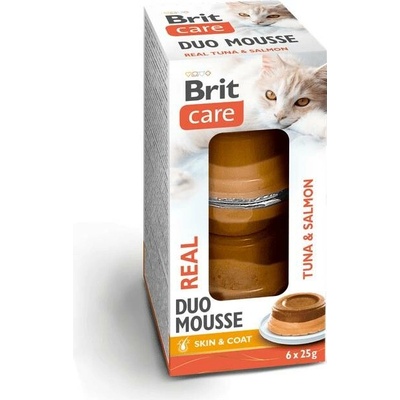 Brit Care Cat Double Layer Mousse Real Tuna and Salmon 6 x 25 g