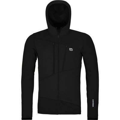 Ortovox Fleece Grid Hoody Men's Black Raven