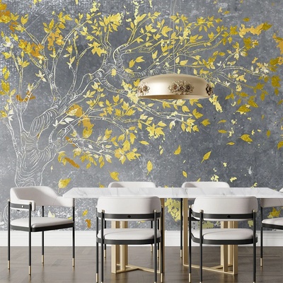 Art Gift Decor Фототапет златно дърво