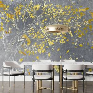 Art Gift Decor Фототапет златно дърво