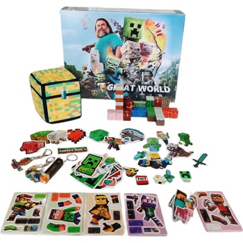 Toybit Magnetická stavebnice Minecraft 30ks 7v1