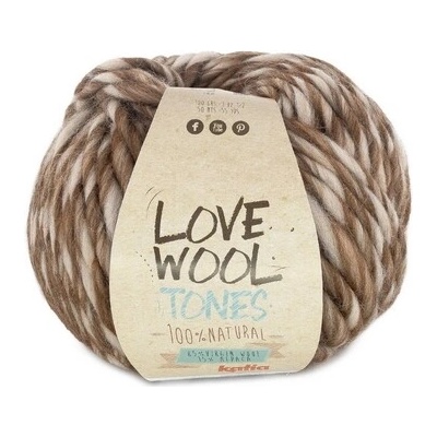 LOVE WOOL TONES Katia Farby LOVE WOOL TONES: 201 hnedá