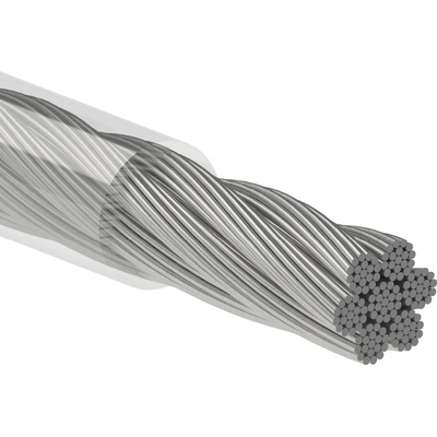 Oceľové lanko ø 6 mm (7 x 19 dr.) pozink s PVC obalom