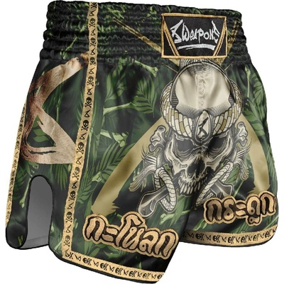 8 WEAPONS Muay Thai trenýrky Bone Island zelené