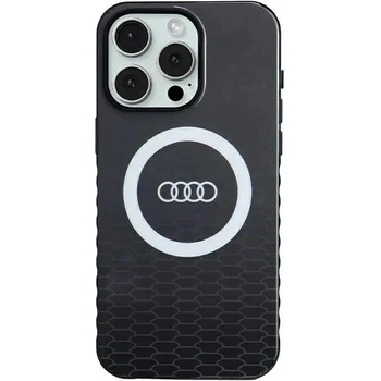 Audi Кейс Audi IML Big Logo MagSafe за iPhone 15 Pro Max, черен (AUDI000078-0)