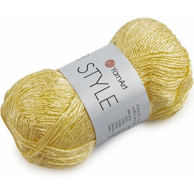 Bavlněná pletací příze Style s viskozovým vláknem 50 g - 4 (654) béžová světlá