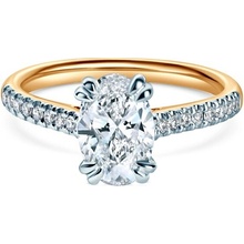 Savicki Zásnubný prsteň dvojfarebné zlato laboratórny diamant SAVR96117 YW LGD 100