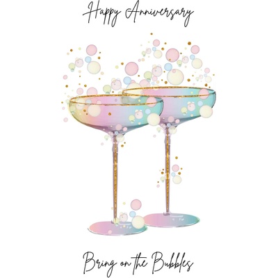 Artige Поздравителна картичка, Честит юбилей - наздраве за вас