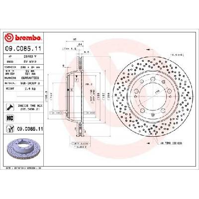 Brzdový kotouč BREMBO 09.C085.11