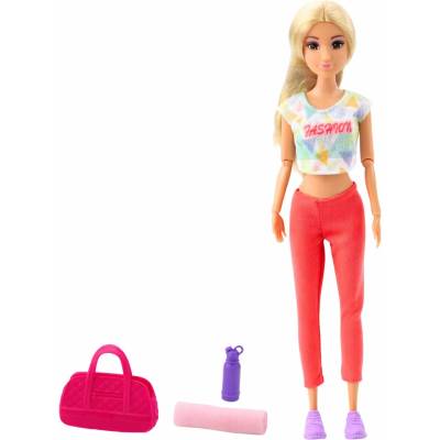 LEAN Toys 24484 Anlily Yoga Doll s príslušenstvom – pohyblivé končatiny