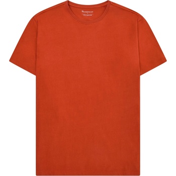 KnowledgeCotton Apparel Мъжка тениска KnowledgeCotton Apparel Agnar Basic T-Shirt - Burnt Brick - размер XL (216-8554-0314)