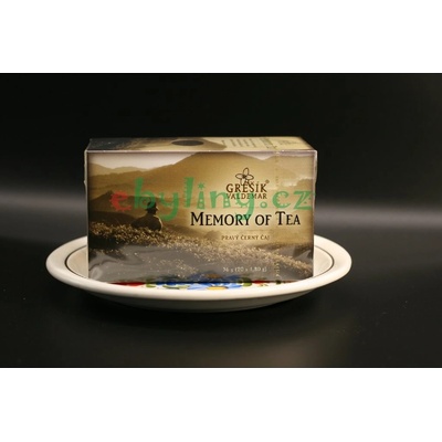 Grešík Čaje 4 světadílů černý čaj Memory of Tea 20 nálevových sáčků