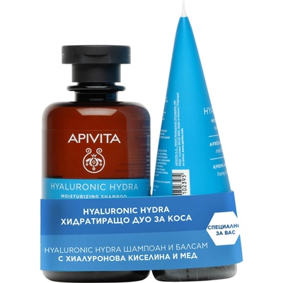 APIVITA Комплект Hyaluronic Hydra - Шампоан и Балсам, 250 + 150 ml
