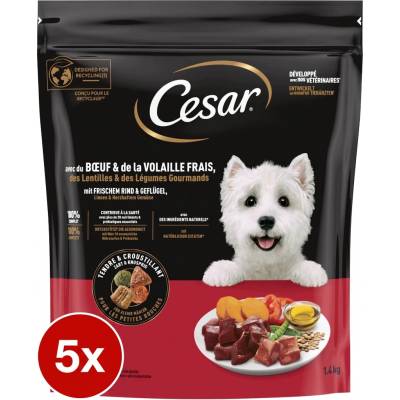 Cesar suché krmivo mix príchutí 7 kg