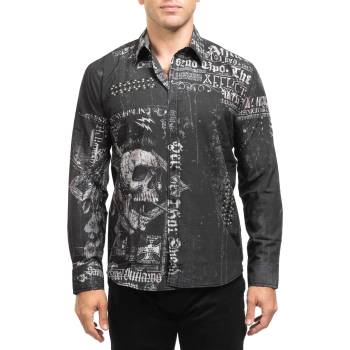 Image 1 of AFFLICTION мъжка риза affliction - brentwood - ЧЕРНО - 110wv926-bk