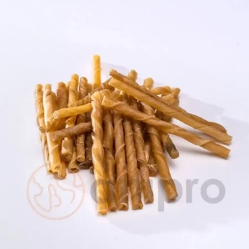 Image 1 of Anipro Real Meat - лакомство за кучета, солети от телешка кожа, 12 см, диаметър 4/6 мм, 5-6 г, 80 бр