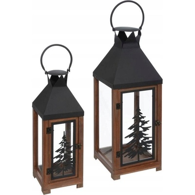 Lampáš drevo Atmosphera 55 cm