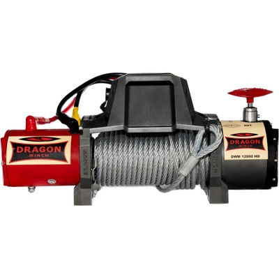 DRAGONWINCH Naviják Dragon Winch Maverick DWM 12000 HD, 12V, Ocelové lano 20m