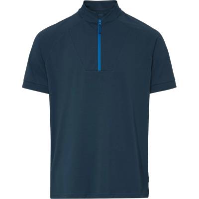 Vaude Мъжка фланелка с къс ръкав за колоездене Vaude Adlux Half Zip Shirt Cycling jersey - Dark Sea (056-3952-0211)