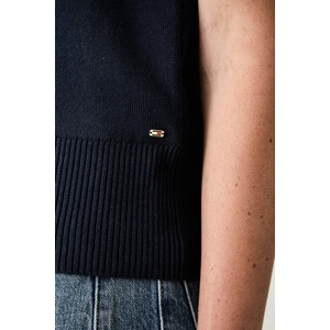 Tommy Hilfiger елек дамски с памук (WW0WW51372)