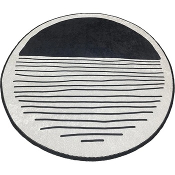 Foutastic Черна и бежова постелка за баня Bomb - Foutastic (510CHL1175)